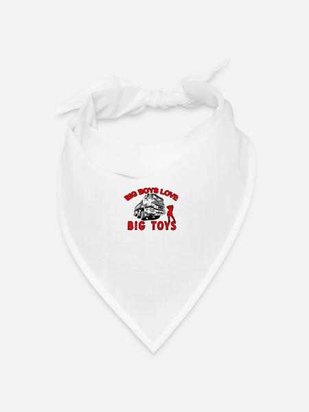 Lastwagen - Bandana Dreieckstuch - Weiß