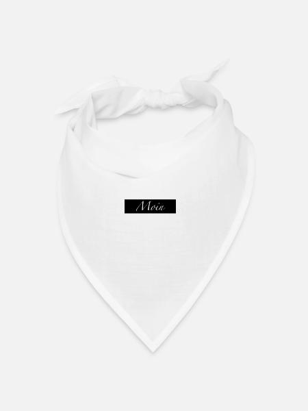 Moin weiß - Bandana Dreieckstuch - Weiß