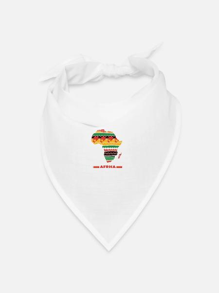 AFRIKA Mutter afrika mia - Bandana Dreieckstuch - Weiß