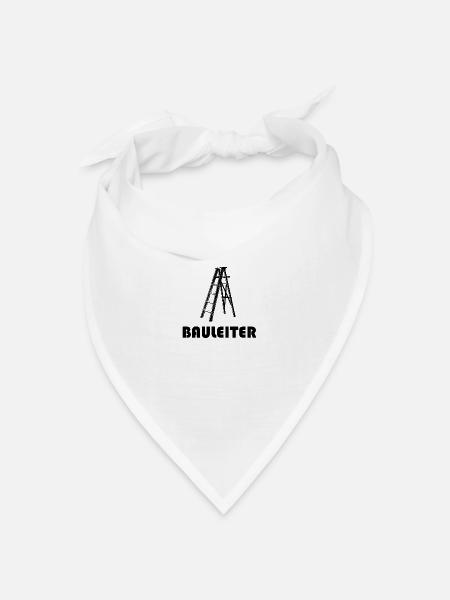 Bauleiter Leiter Bau baustellen - Bandana Dreieckstuch - Weiß