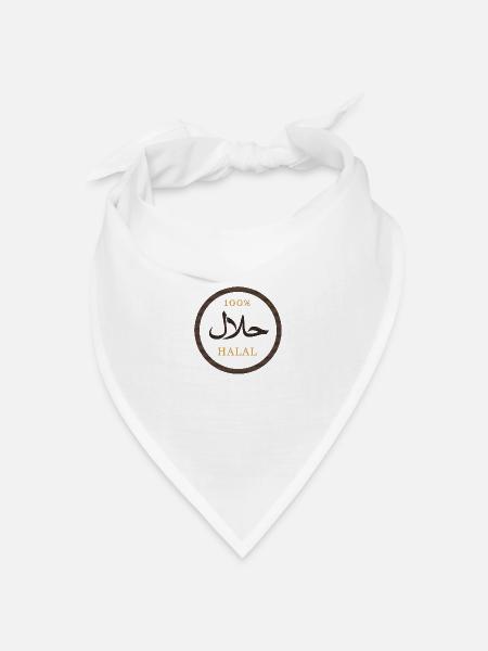 Halal-Ramadan - Bandana Dreieckstuch - Weiß