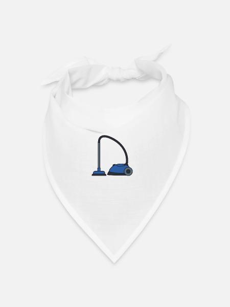 Staubsauger - Bandana Dreieckstuch - Weiß