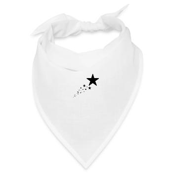 Stern - Bandana Dreieckstuch - Weiß - Vorne