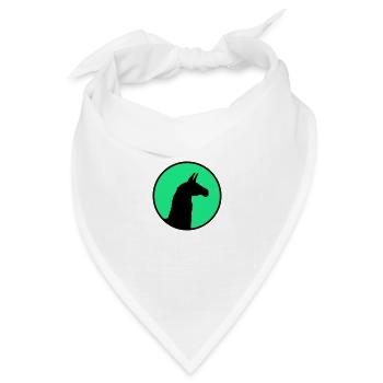 Lama Alpaka Südamerika Lateinamerika Tierwelt Inka - Bandana Dreieckstuch - Weiß - Vorne