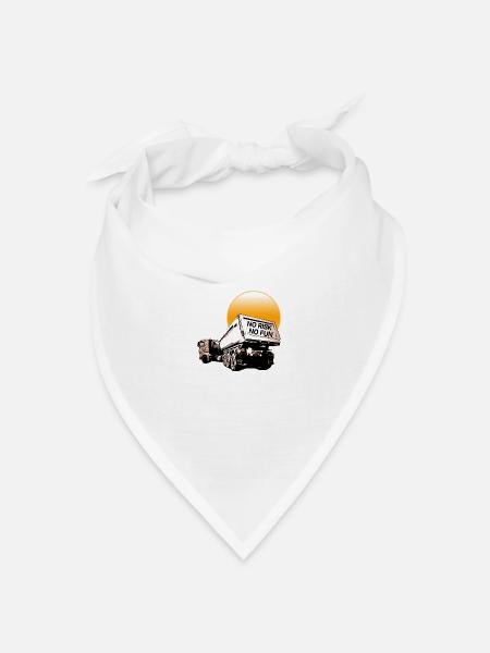 Truck - Bandana Dreieckstuch - Weiß