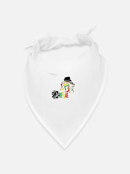 Ska & Reggae - Bandana Dreieckstuch - Weiß
