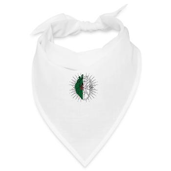 Herzflagge von Algerien - Bandana Dreieckstuch - Weiß - Vorne