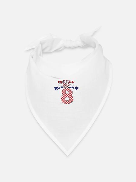 Kroatien 8. Geburtstag Sretan Rodendan 8 - Bandana Dreieckstuch - Weiß