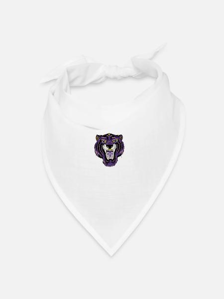 Tiger - Bandana Dreieckstuch - Weiß