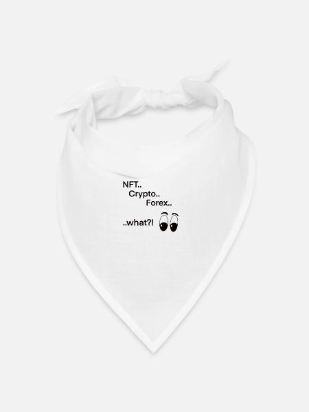 NFT Crypto Forex - Bandana Dreieckstuch - Weiß
