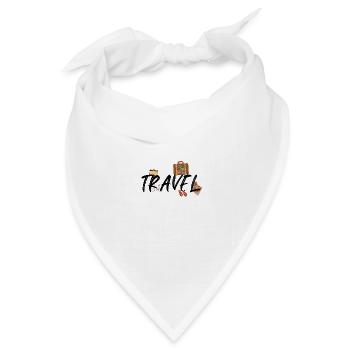 Travel the world - Bandana Dreieckstuch - Weiß - Vorne