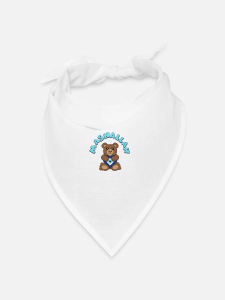 Mashallah - Bandana Dreieckstuch - Weiß