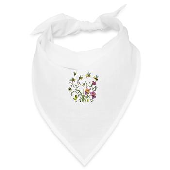 Insekten - Bandana Dreieckstuch - Weiß - Vorne