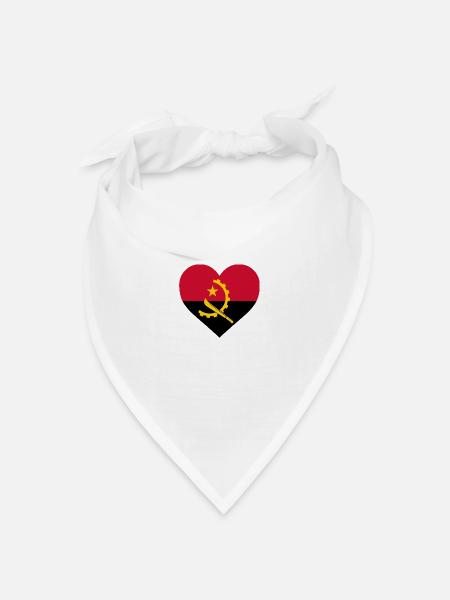 angola - Bandana Dreieckstuch - Weiß