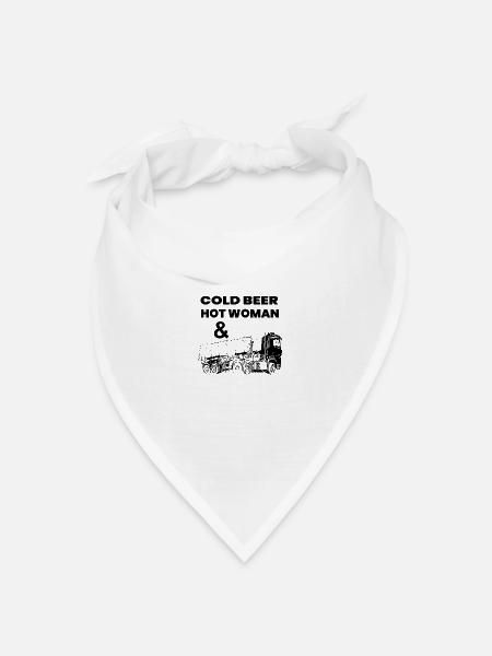 Truck - Bandana Dreieckstuch - Weiß