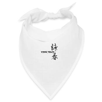 Ving Tsun Martial Arts Center est 1987 schwarz - Bandana Dreieckstuch - Weiß - Vorne