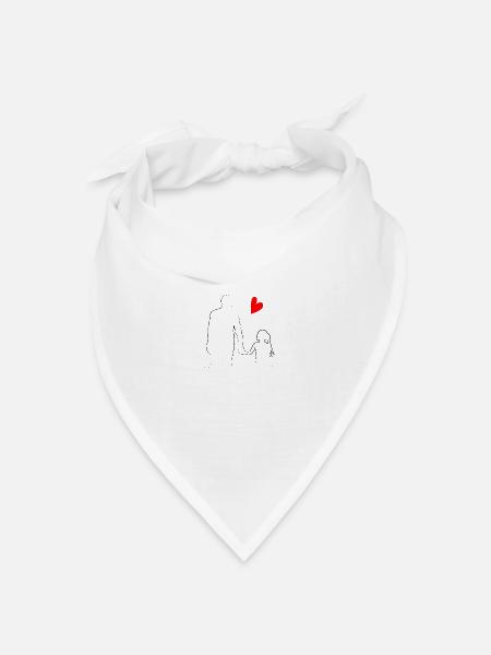 PERE und ihre TOCHTER - Bandana Dreieckstuch - Weiß