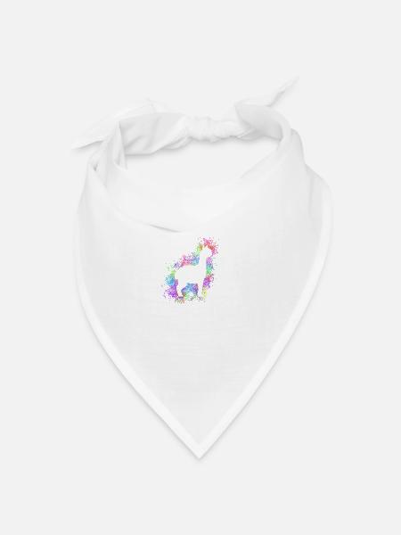 süßes Alpaka - Bandana Dreieckstuch - Weiß