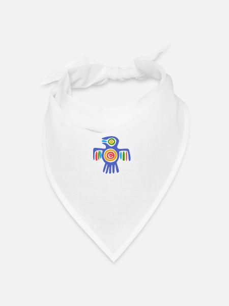 Inka Kultur, Lateinamerika - Bandana Dreieckstuch - Weiß