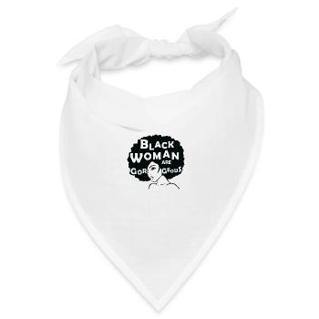 Black Woman are gorgeous - Bandana Dreieckstuch - Weiß - Vorne