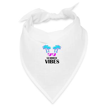 Summer Vibes - Bandana Dreieckstuch - Weiß - Vorne