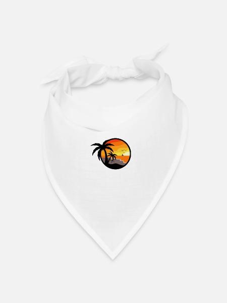 Feiertag - Bandana Dreieckstuch - Weiß