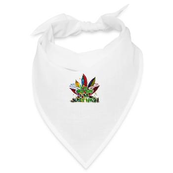 I'm not shy I'm just high Hippie Design - Bandana Dreieckstuch - Weiß - Vorne