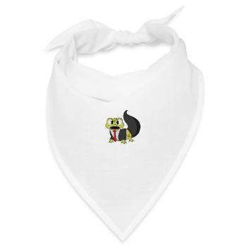 Business Gecko - Bandana Dreieckstuch - Weiß - Vorne
