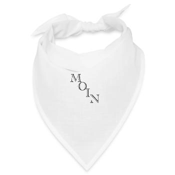 Moin moinsen moin moin - Bandana Dreieckstuch - Weiß - Vorne