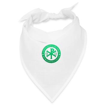 Symbol Anfang Ende Alpha Omega Gott Christian - Bandana Dreieckstuch - Weiß - Vorne