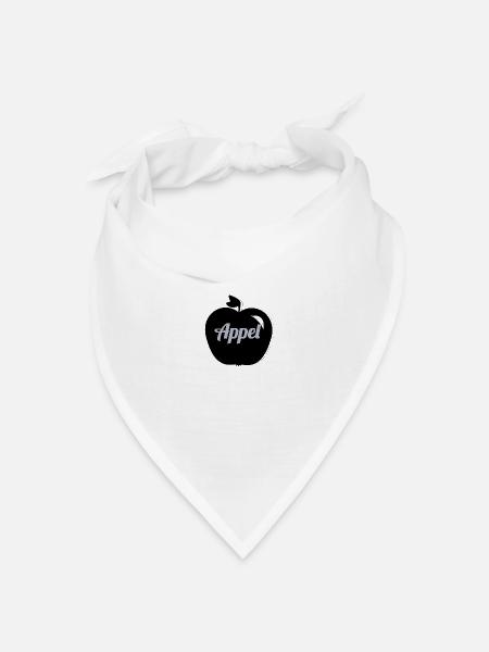 Apple Apfel - Bandana Dreieckstuch - Weiß