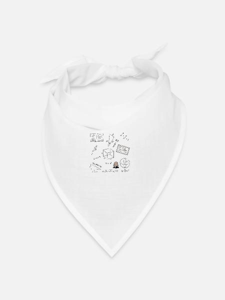 Mathematik - Bandana Dreieckstuch - Weiß