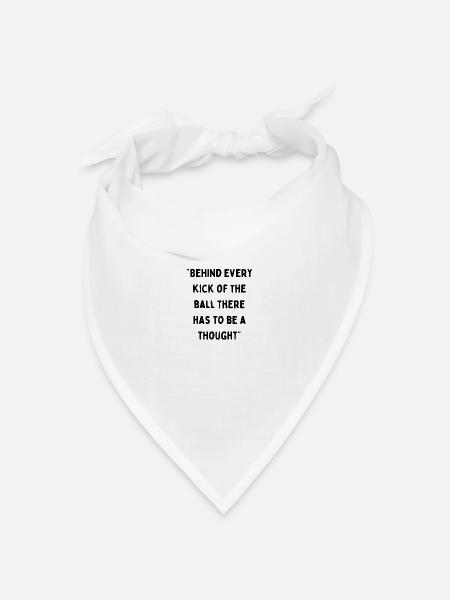 Fußball Zitate - Bandana Dreieckstuch - Weiß