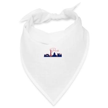 Silhouette Paris - Bandana Dreieckstuch - Weiß - Vorne