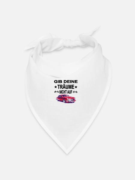 Auto - Bandana Dreieckstuch - Weiß