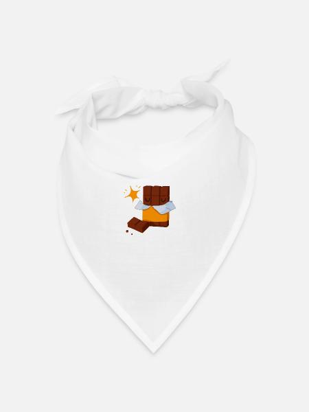 Schokoriegel Dodo - Bandana Dreieckstuch - Weiß