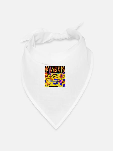 warun - Bandana Dreieckstuch - Weiß