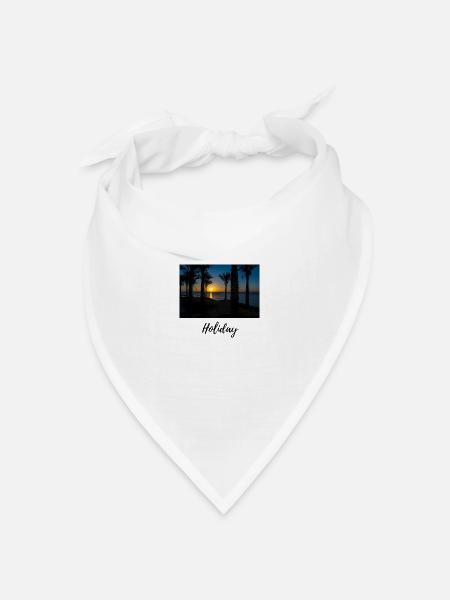 Holiday pappi design - Bandana Dreieckstuch - Weiß