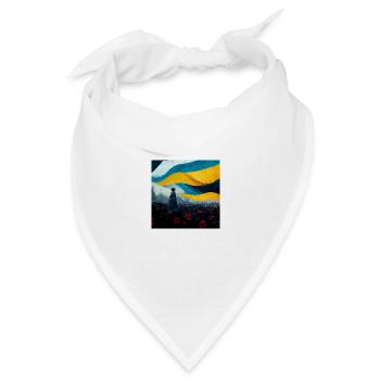 Sieg Der Ukraine - Bandana Dreieckstuch - Weiß - Vorne