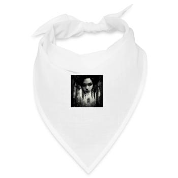 Der Sound Of Silence Horror - Bandana Dreieckstuch - Weiß - Vorne