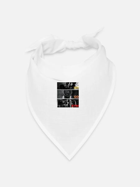 WE GO GYM - Bandana Dreieckstuch - Weiß