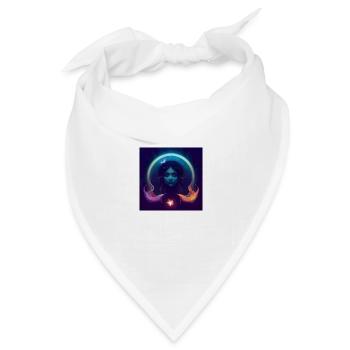 Magical Aquarius - Bandana Dreieckstuch - Weiß - Vorne