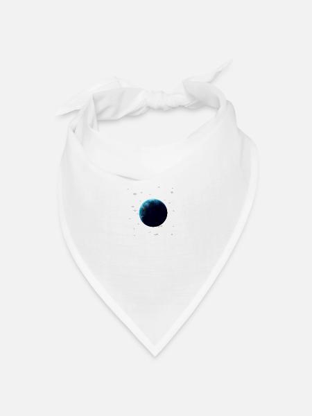 Universum - Bandana Dreieckstuch - Weiß