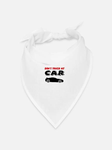 Auto - Bandana Dreieckstuch - Weiß