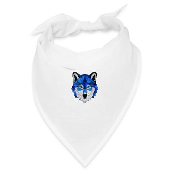 Nachtwolf - Bandana Dreieckstuch - Weiß - Vorne