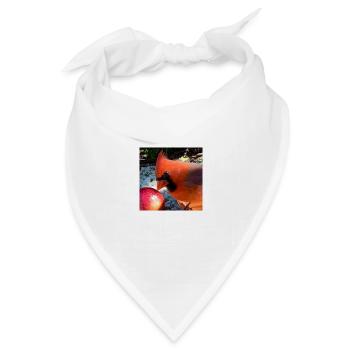 Nördlicher Kardinal - Bandana Dreieckstuch - Weiß - Vorne