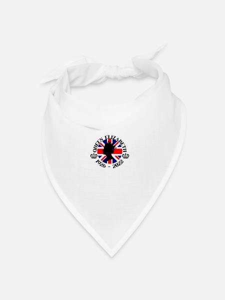 Rip Königin Elizabeth II. - Bandana Dreieckstuch - Weiß