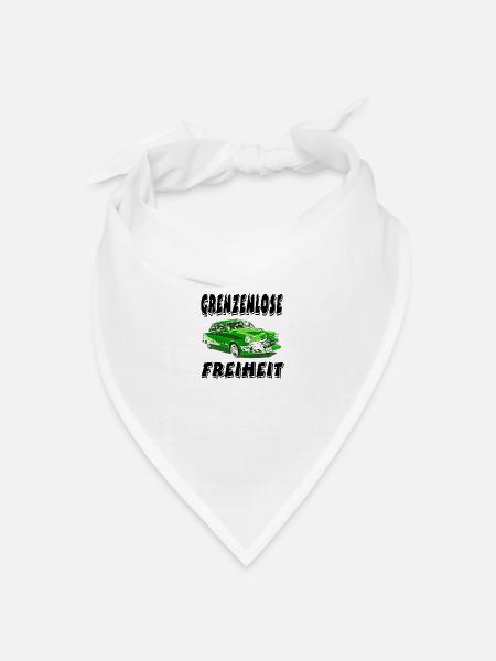 Auto - Bandana Dreieckstuch - Weiß