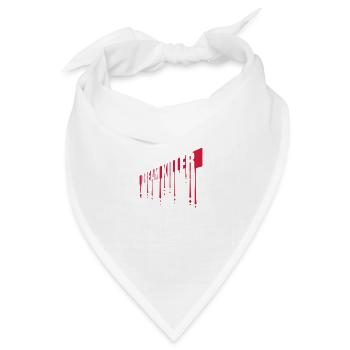 dream killer Pessimisten Zitat - Bandana Dreieckstuch - Weiß - Vorne