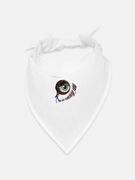 Mechanisches Auge - Überwachung - Bandana Dreieckstuch - Weiß